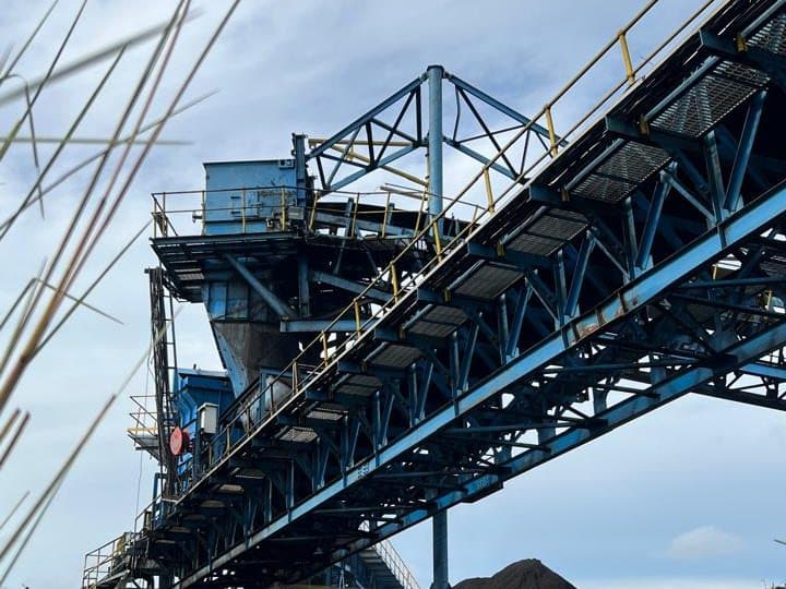 Elevated conveyor over wetland
