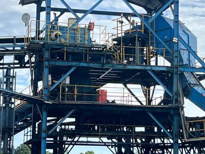 Covered transfer tower