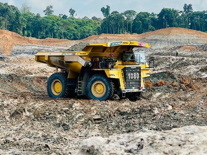 Haul truck in production
